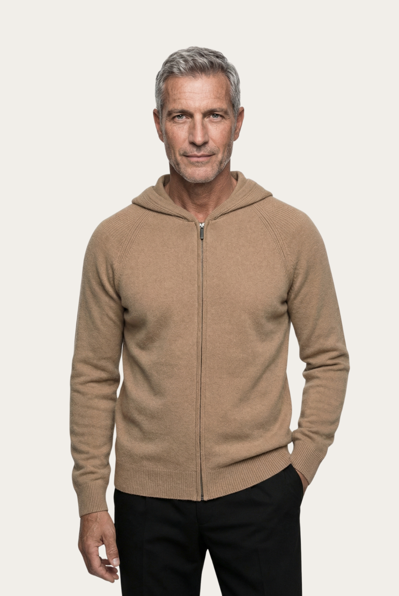 Camel Donati Wolljacke mit Reißverschluss