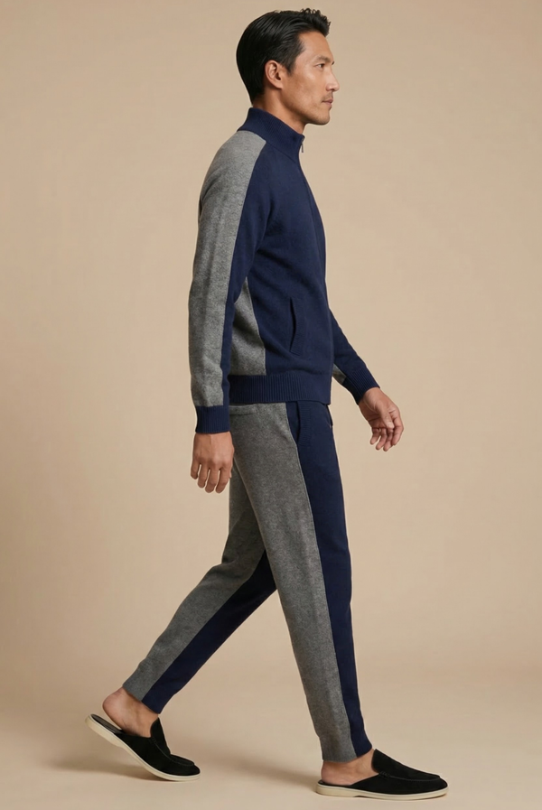 Navy Donati Cashmere Set