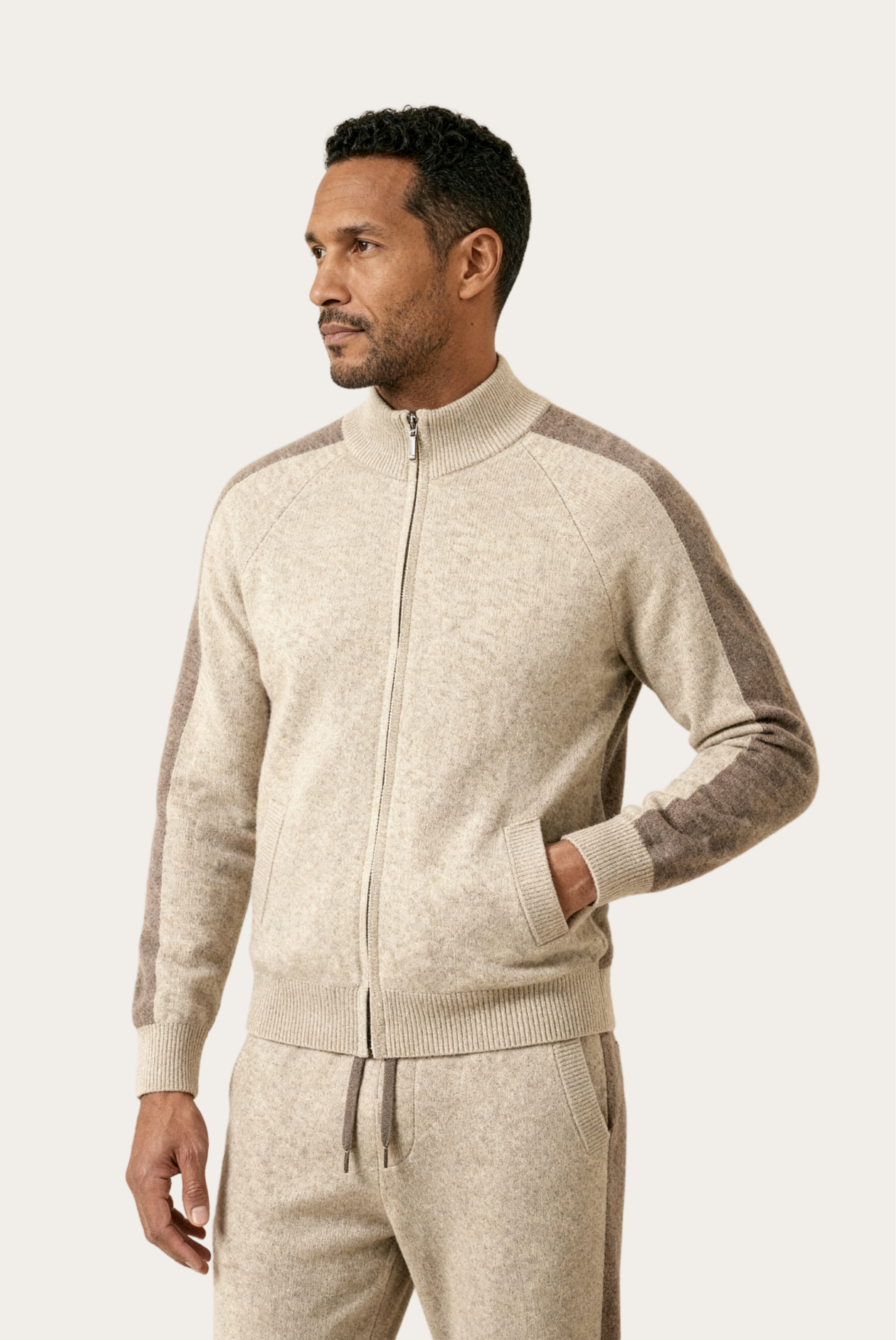 Beige Donati Cashmere Set