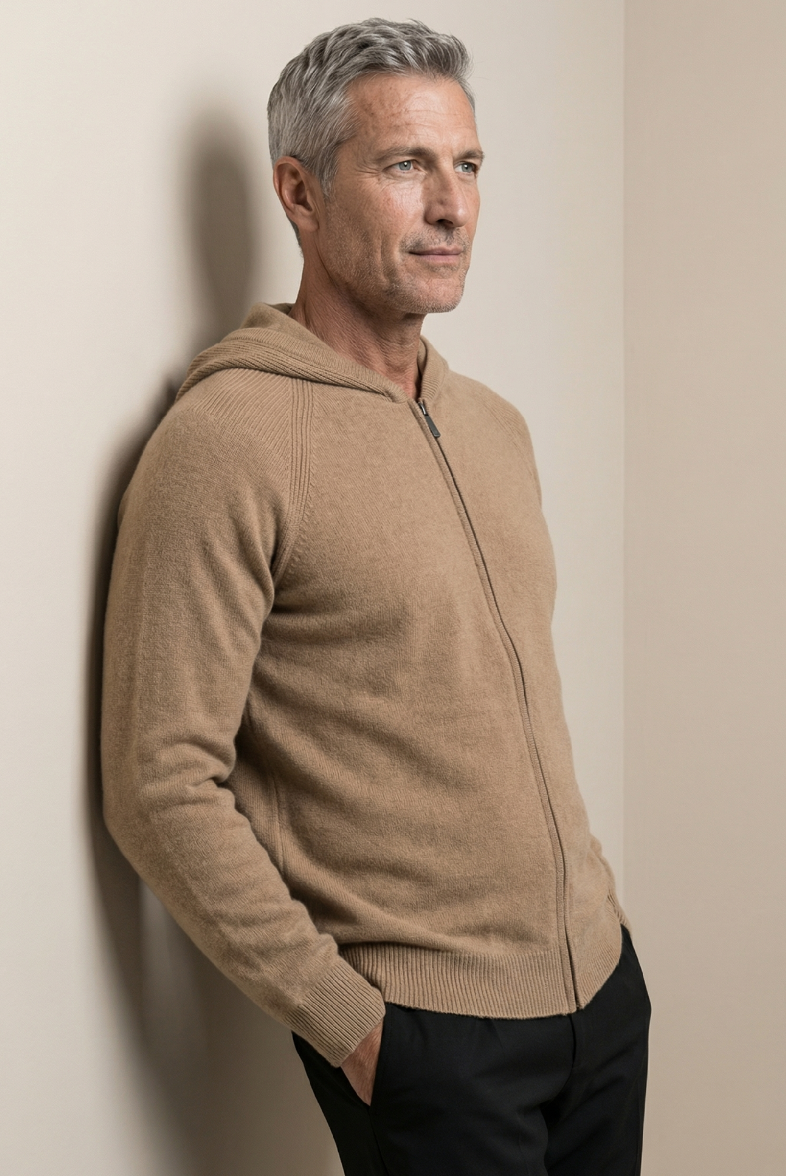 Camel Donati Wolljacke mit Reißverschluss