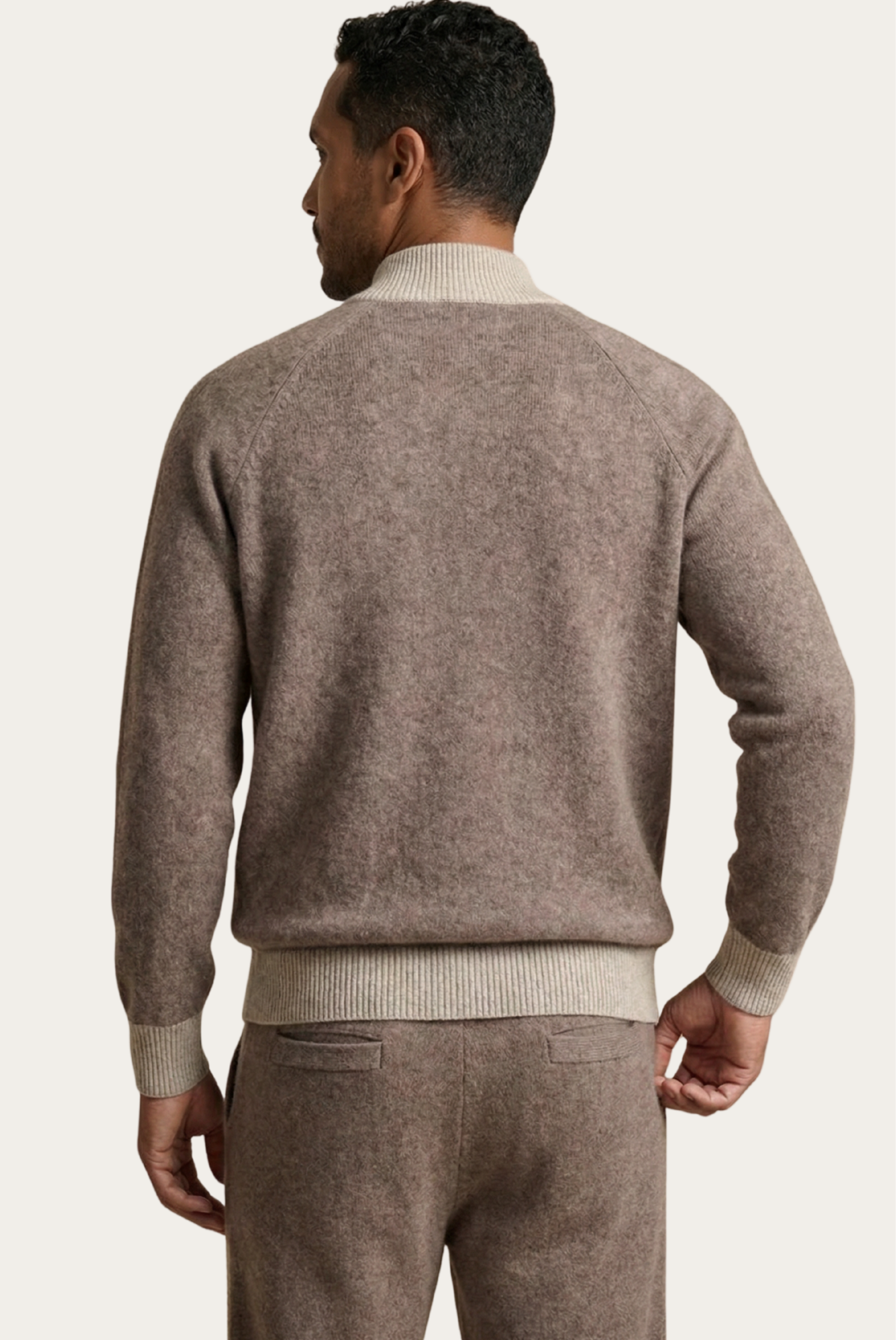 Conjunto de Cashmere Bege Donati