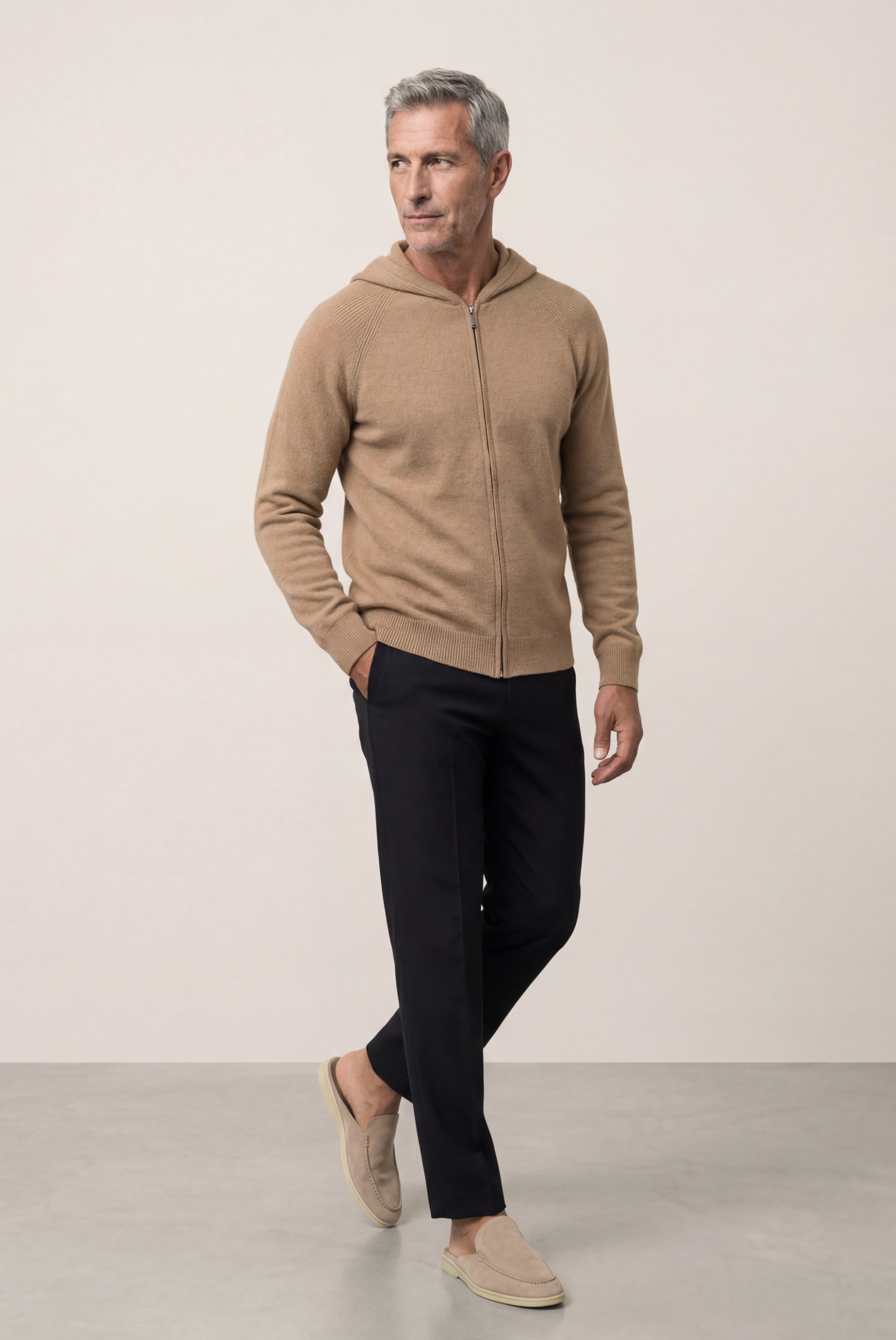 Camel Donati Wolljacke mit Reißverschluss