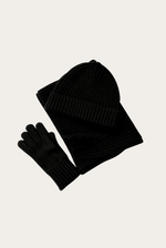 Essenciais de Inverno de Lã Merino Preto