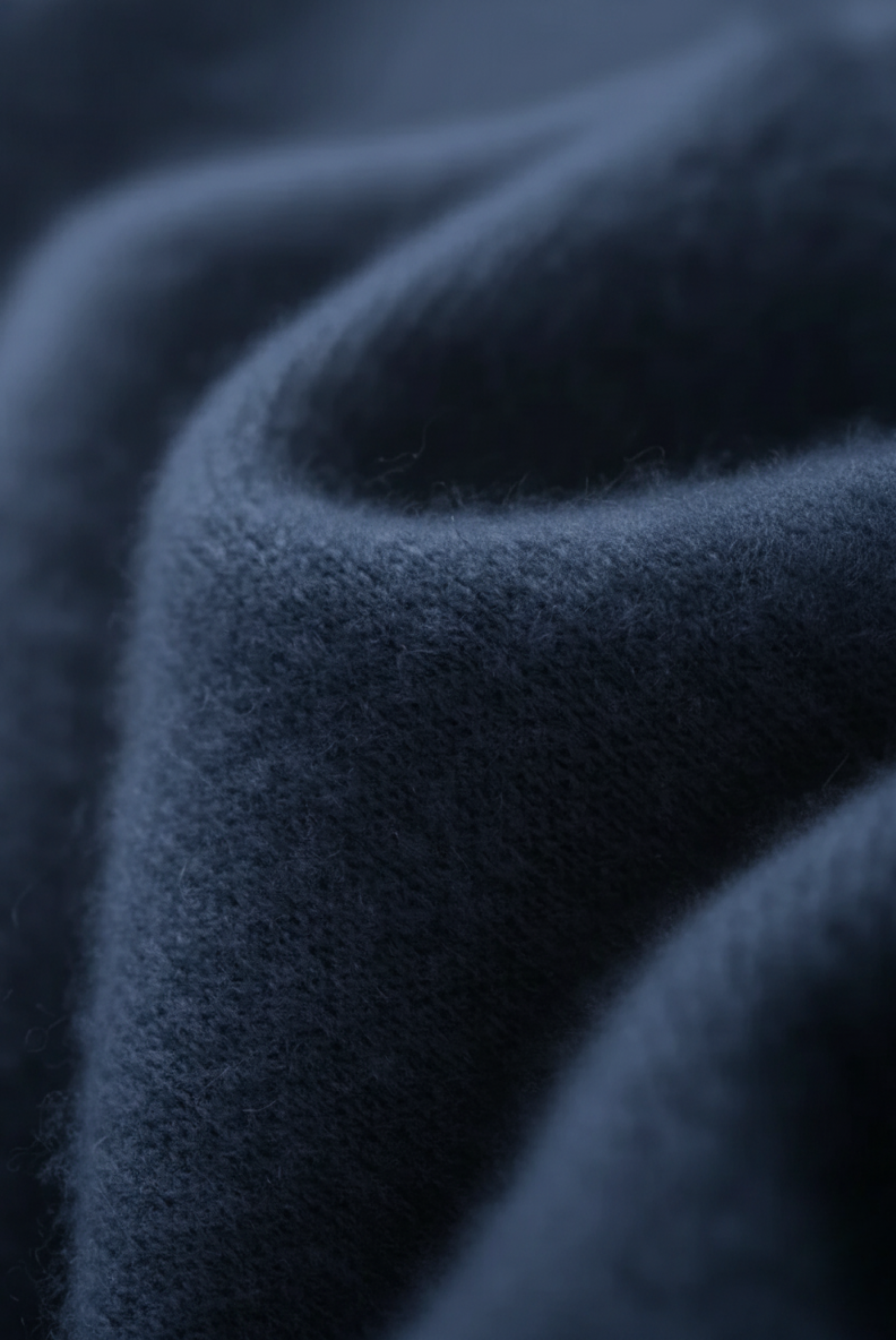 Navy Blue Cashmere Drape Cardigan