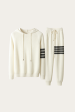 Conjunto de Jogger de Lã Donati Branca