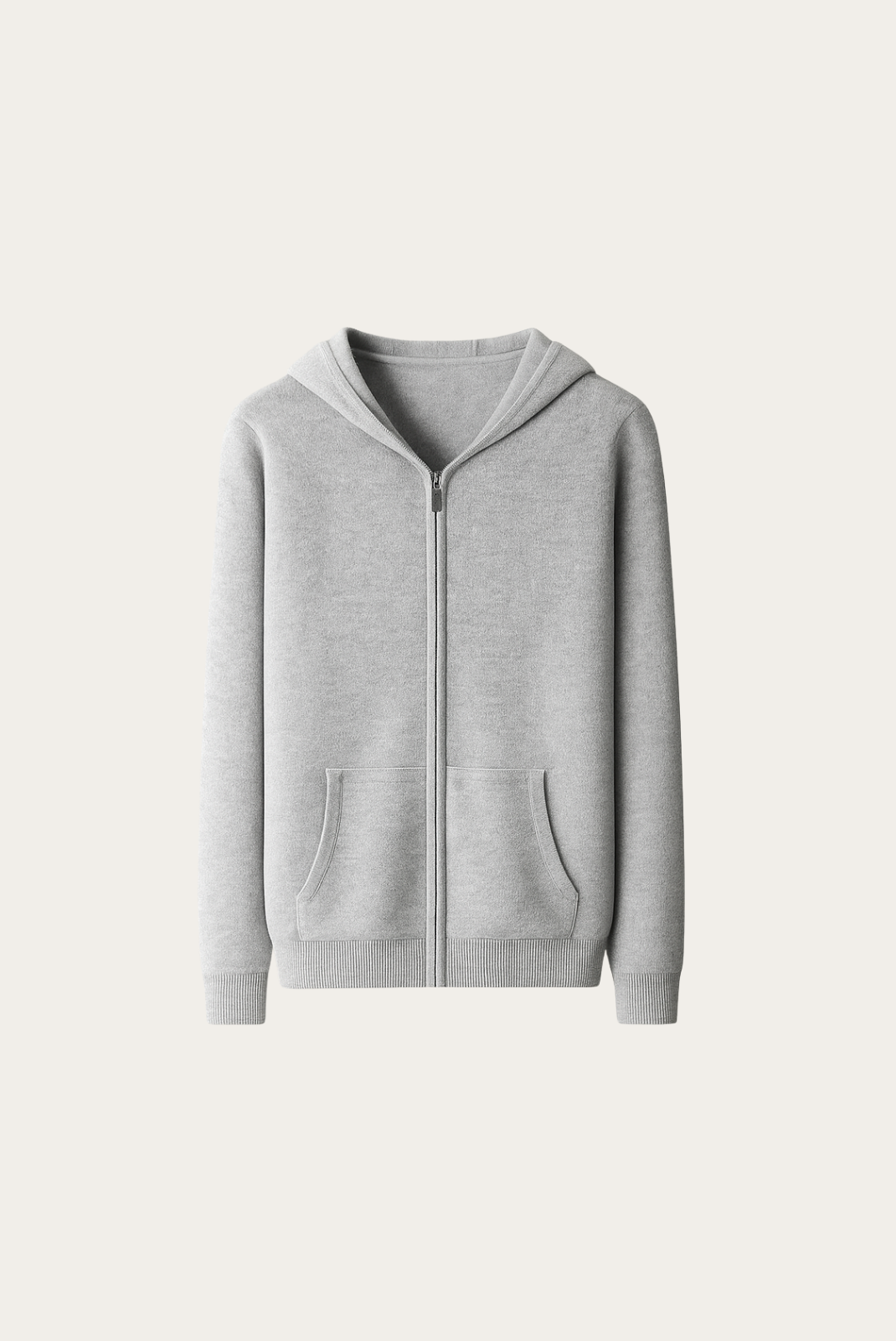 Grey Donati Wool Zip Jacket