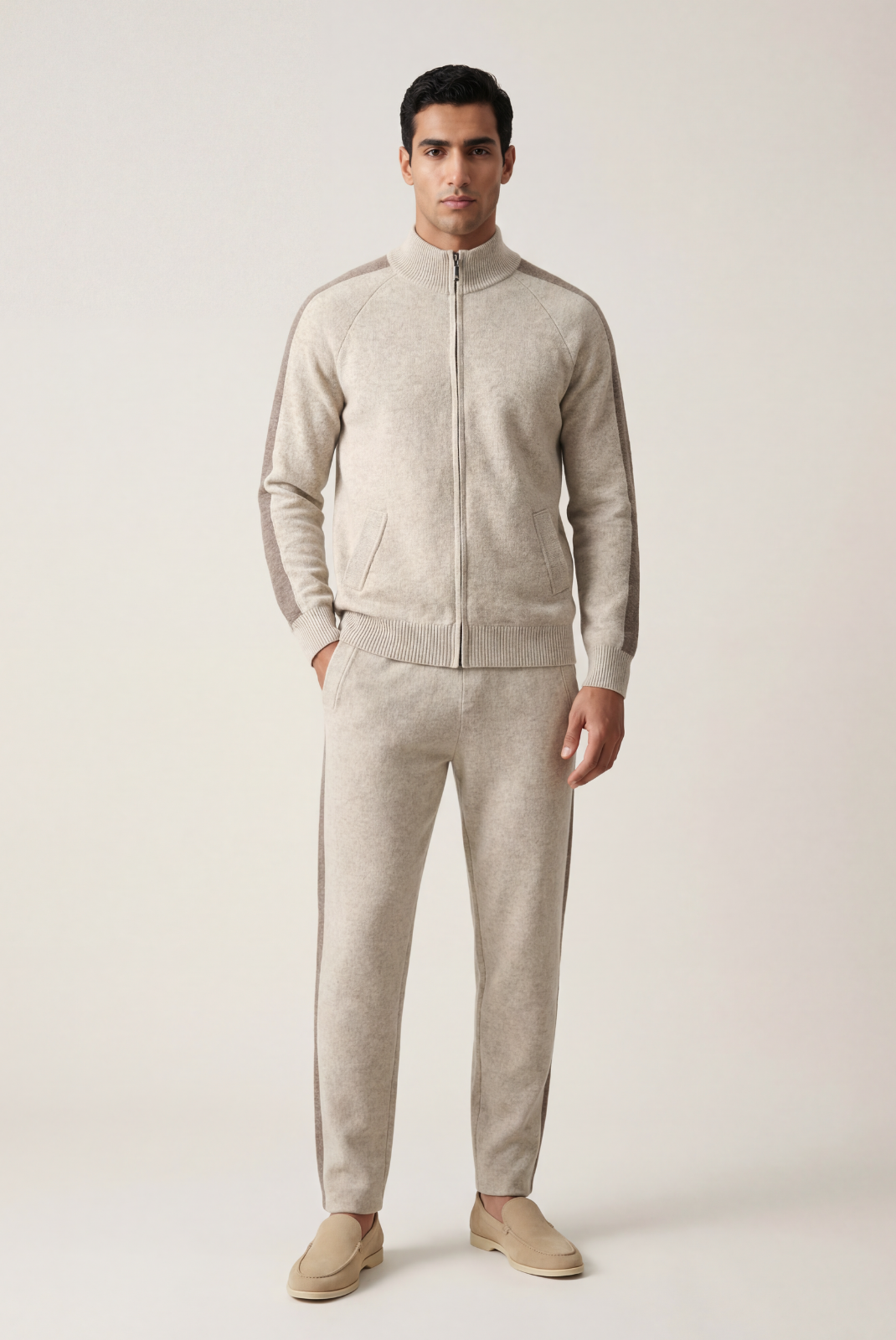 Beige Donati Cashmere Set