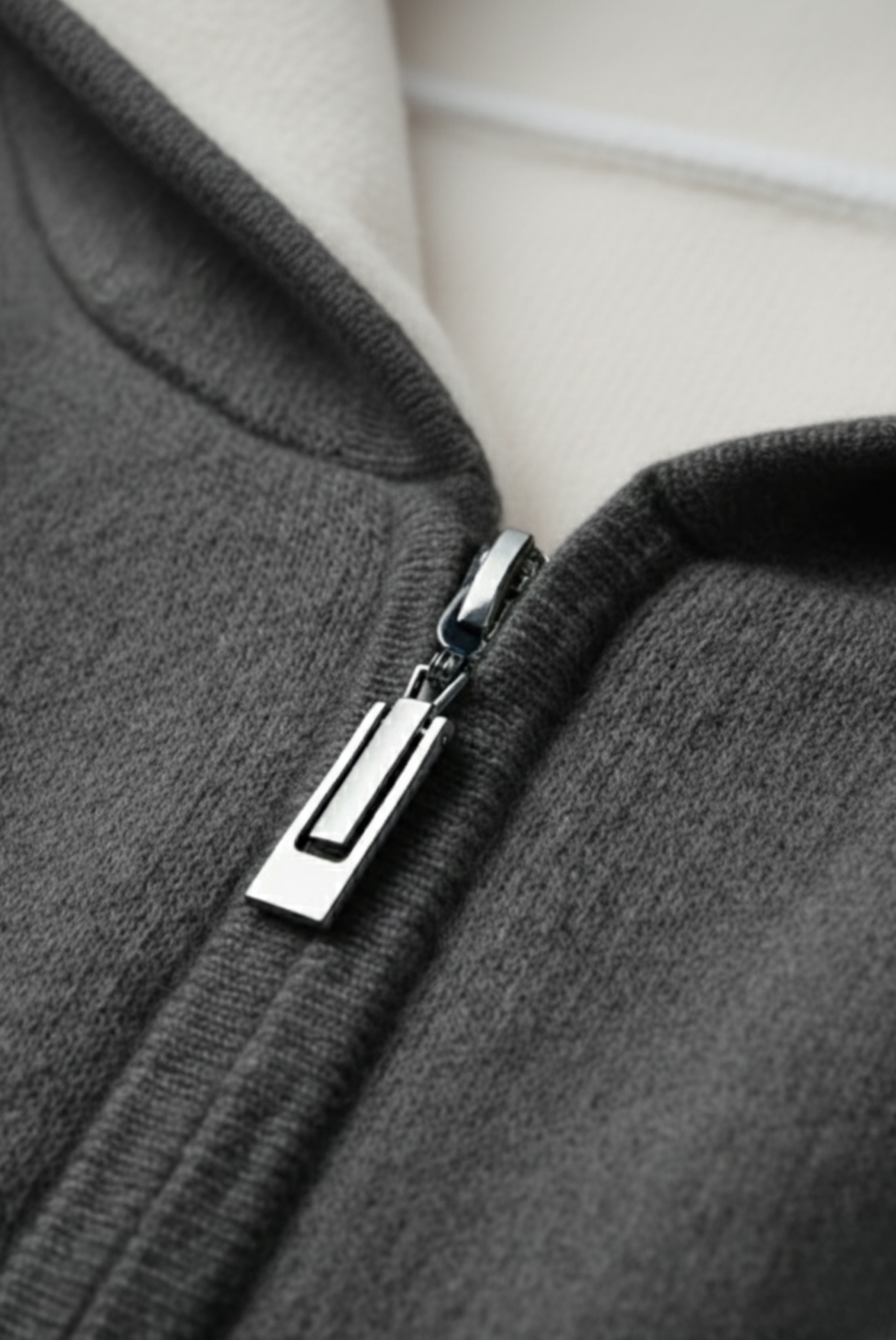 Dark Grey Cashmere Drape Cardigan