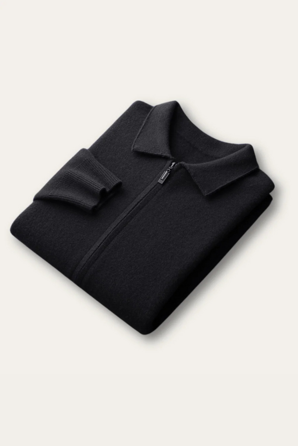 Black Polo Cardigan