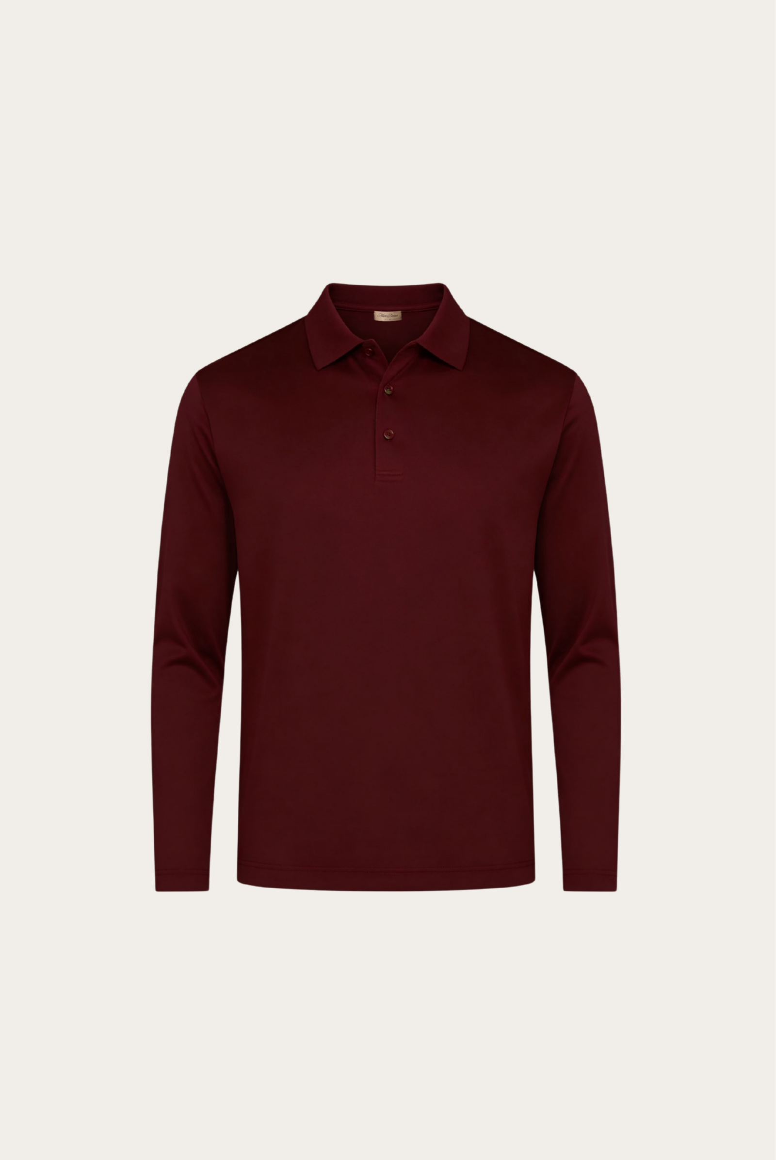 Burgundy Long Sleeve Polo