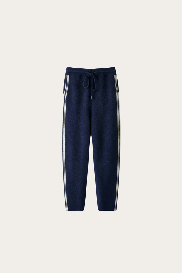 Calças de Lã Merino Azul Marinho