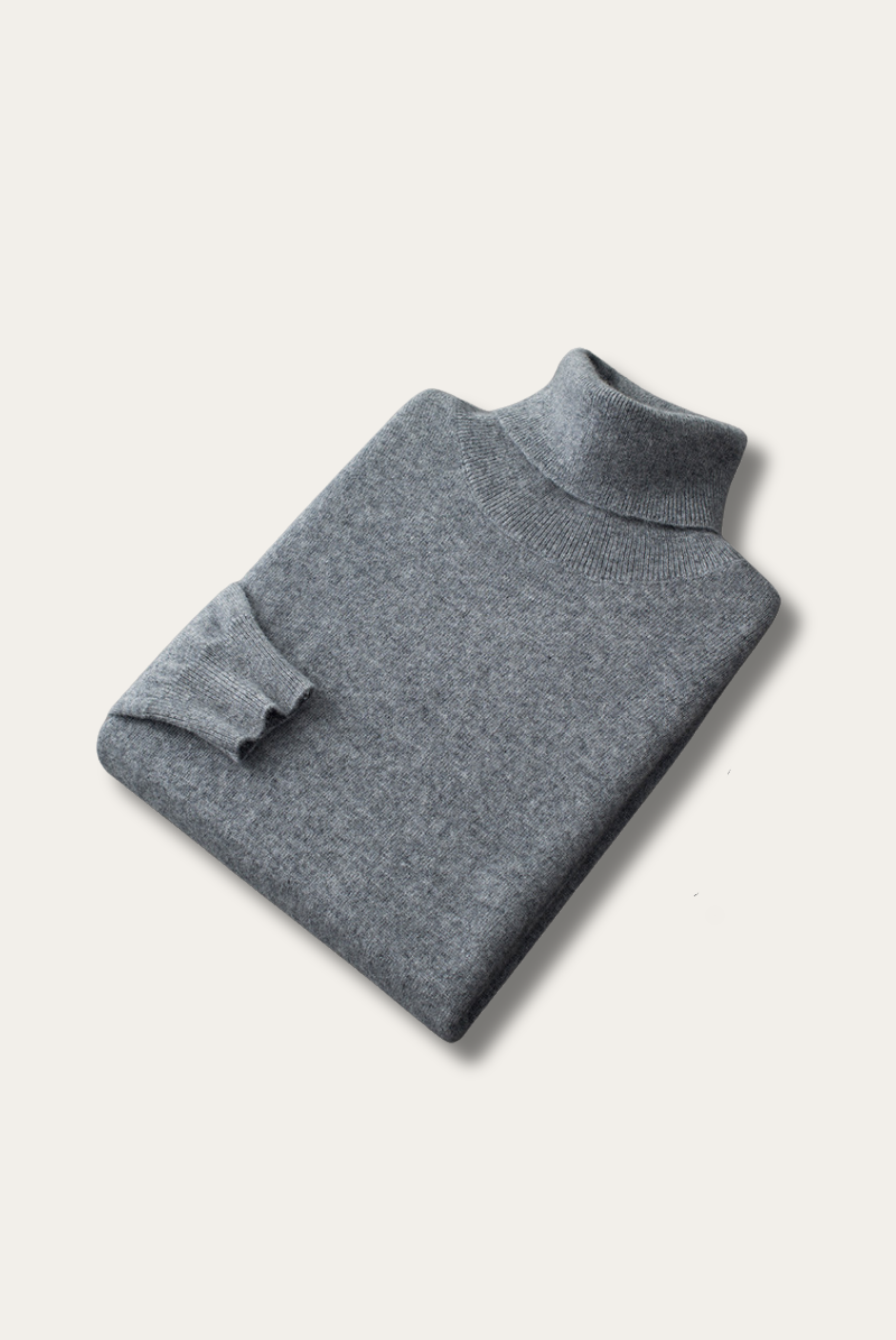 Grey Cashmere Turtleneck