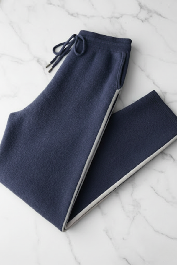 Blue Premium Cashmere Dune Set