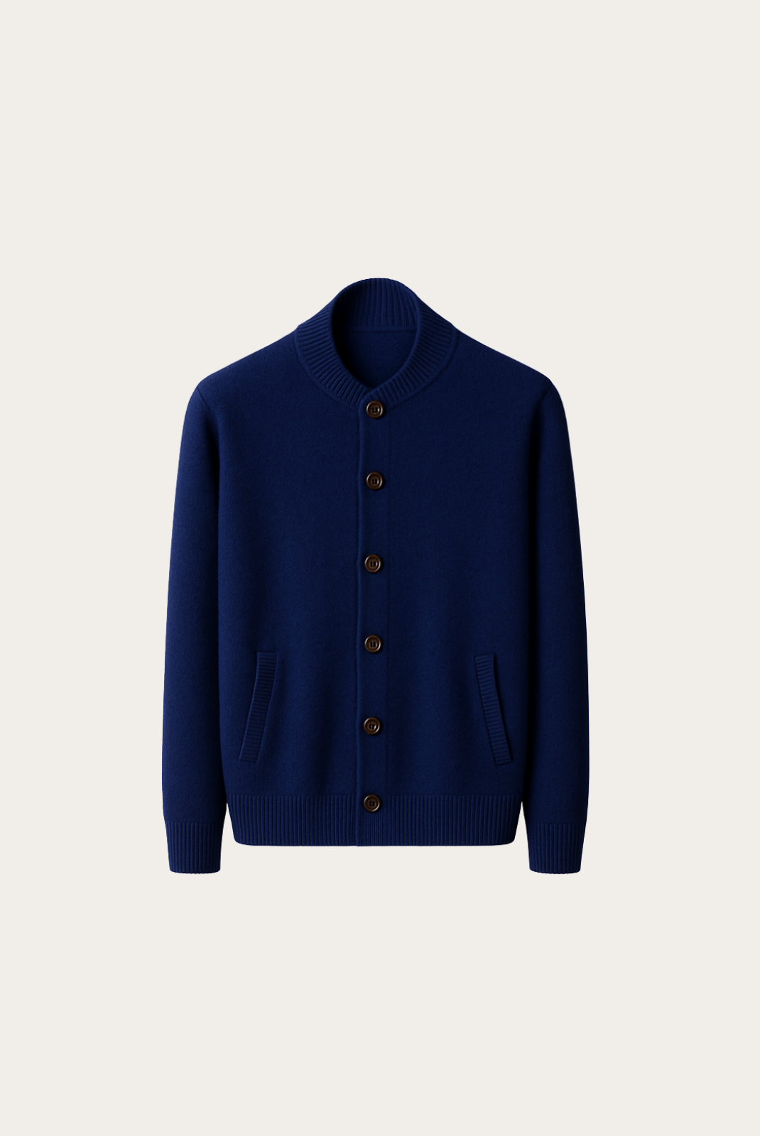 Navy Blue Cashmere Cardigan