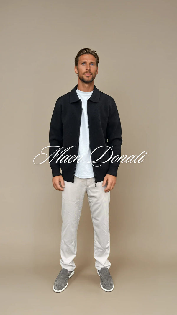 Black Polo Cardigan