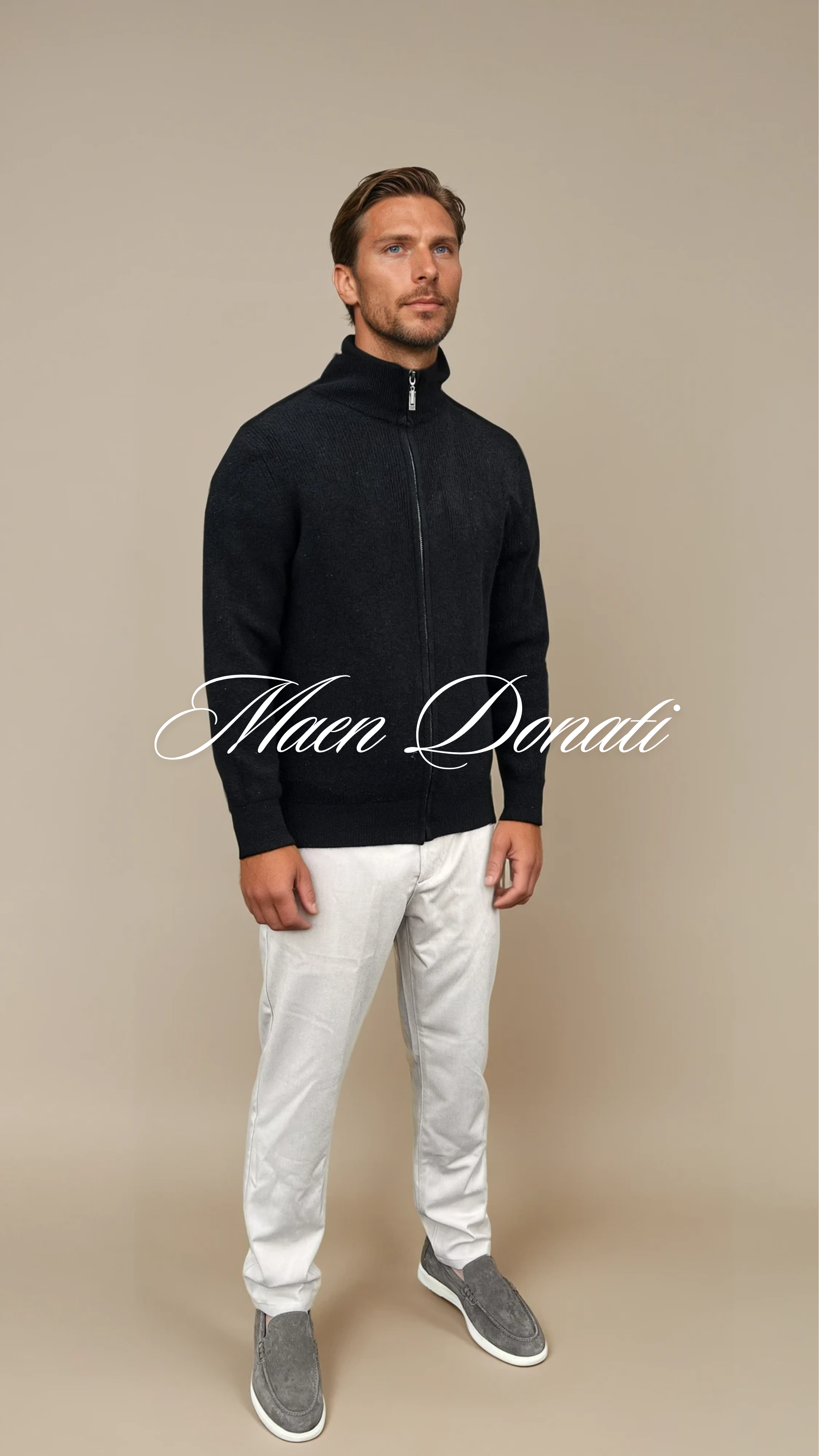 Brown Wool Cardigan