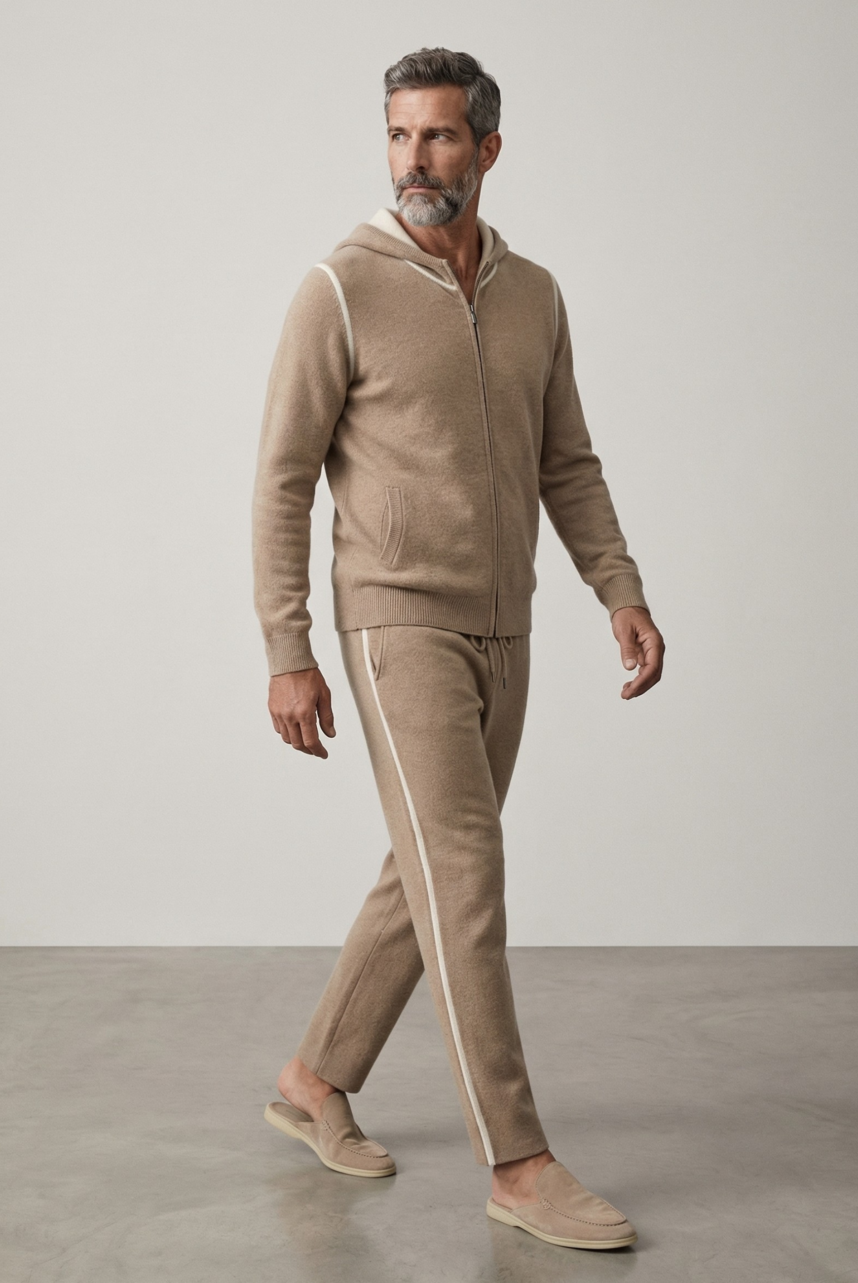 Beiges Dune Kaschmir Set