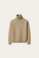 Camel Kaschmir-Rollkragenpullover