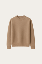 Crewneck en cachemire Camel